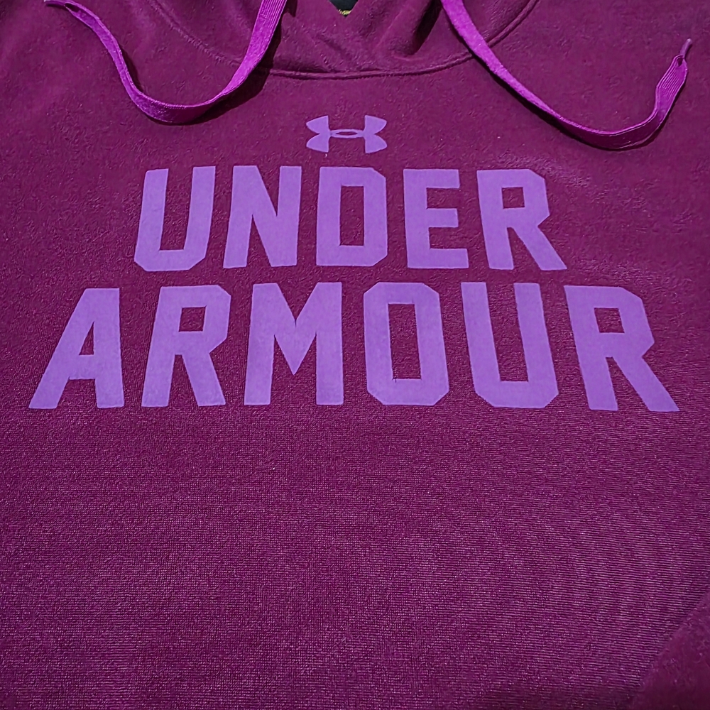 Under Armour Purple Sweatshirt Hoodie Athletic Top Women's Size M - Picture 5 of 11